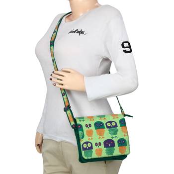 Strix Green Canvas Sling Bag 7