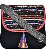 Typic Black Canvas Sling Bag