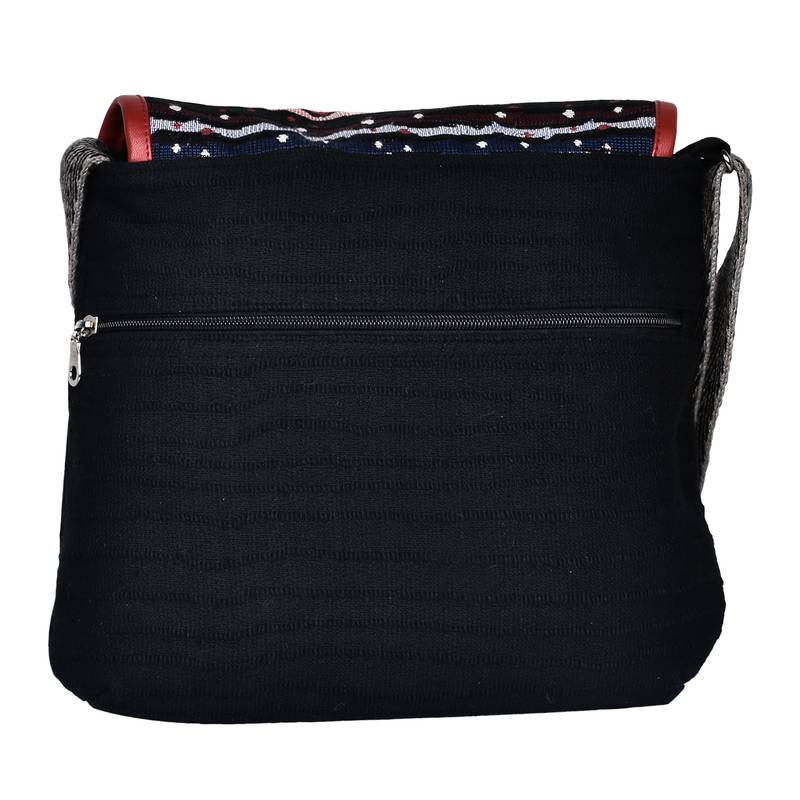 Typic Black Canvas Sling Bag