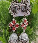 Red jhumkas