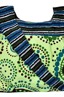 Orb Green Canvas Hobo Bag