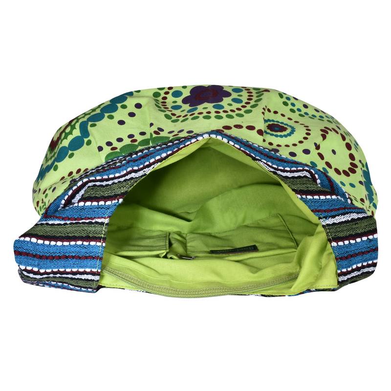 Orb Green Canvas Hobo Bag