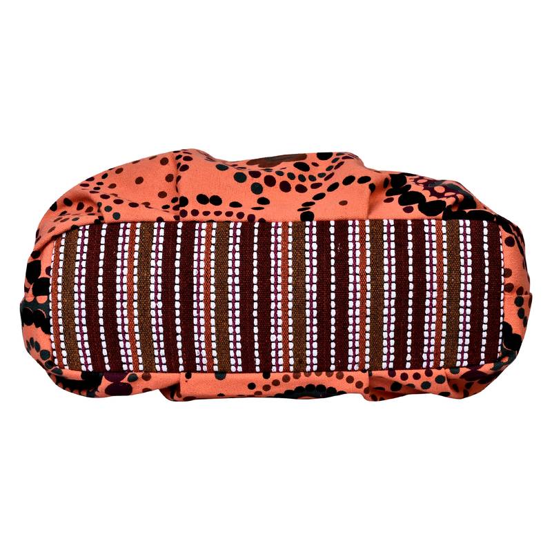 Orb Orange Canvas Hobo Bag