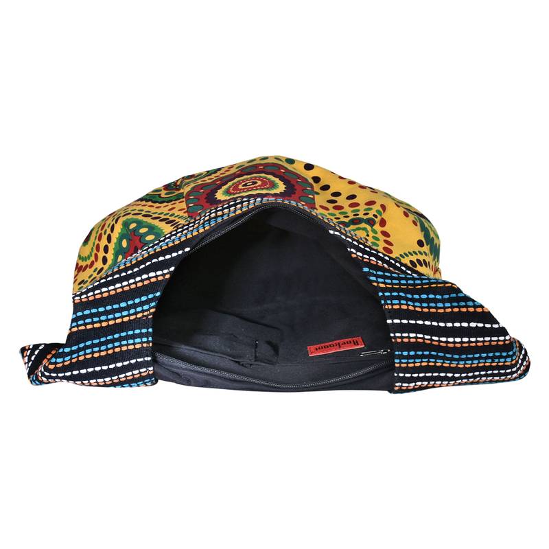 Orb Yellow Canvas Hobo Bag