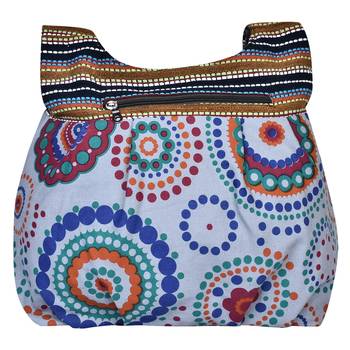 Orb Grey Canvas Hobo Bag 3