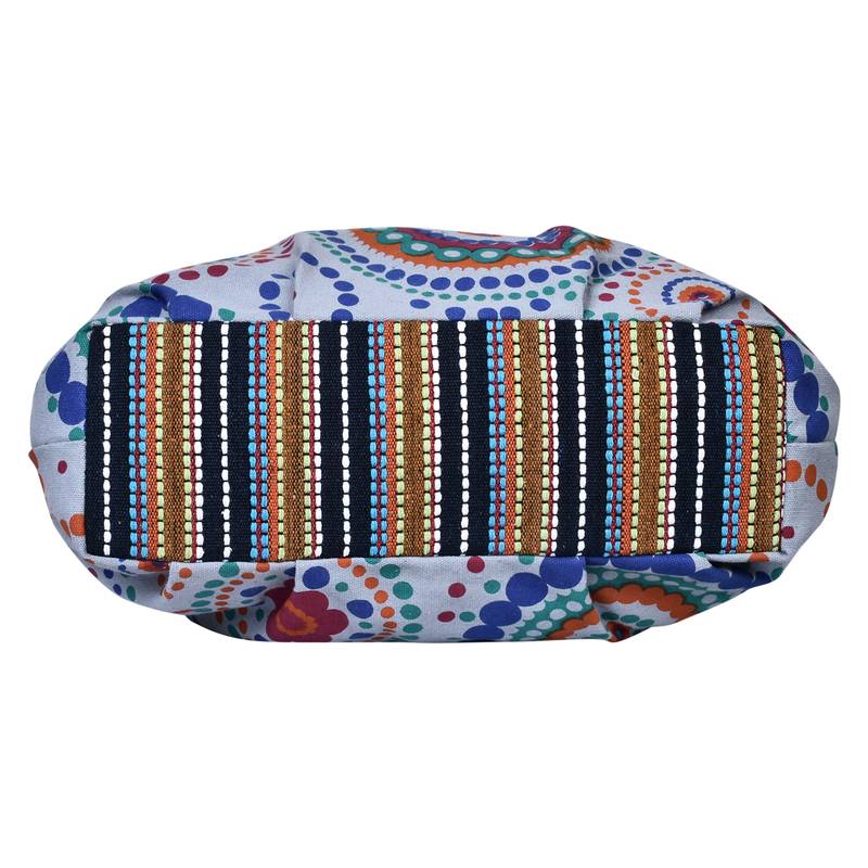 Orb Grey Canvas Hobo Bag