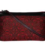 Typic Red Jacquard Sling Bag