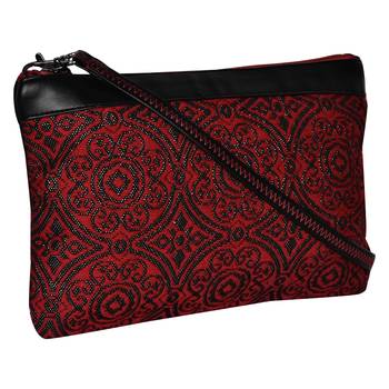 Typic Red Jacquard Sling Bag 2