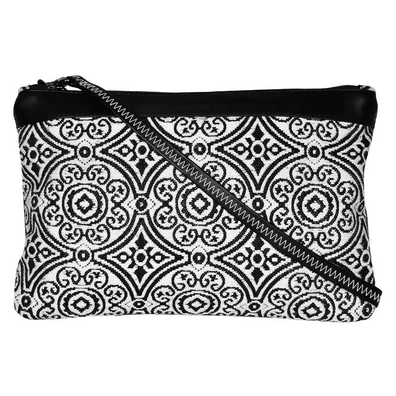 Typic White Jacquard Sling Bag