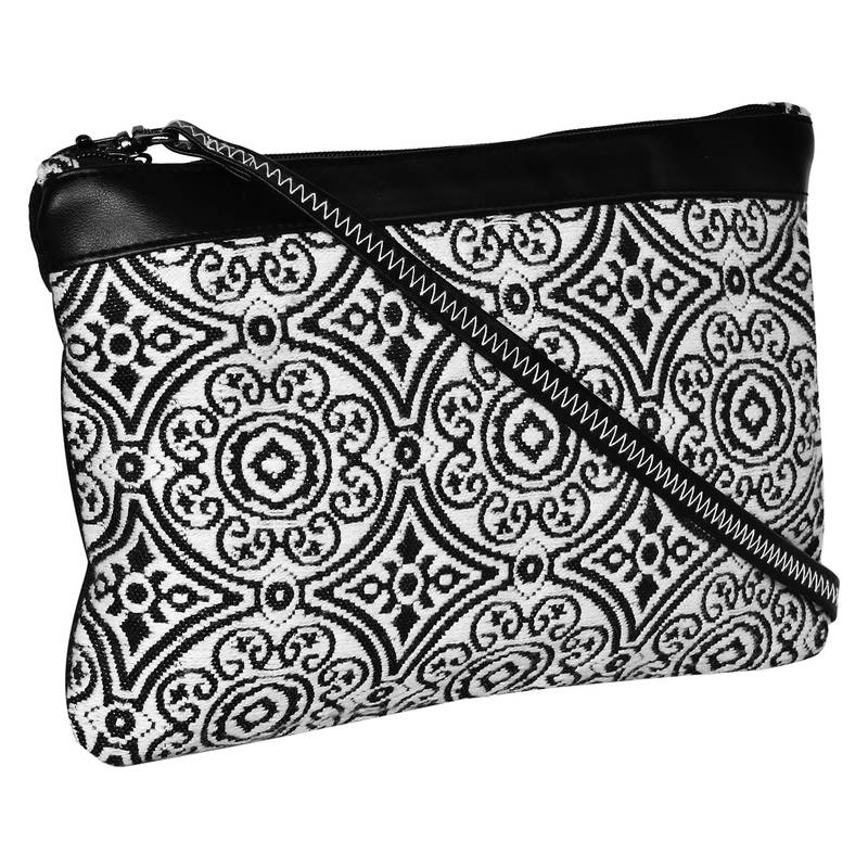 Typic White Jacquard Sling Bag