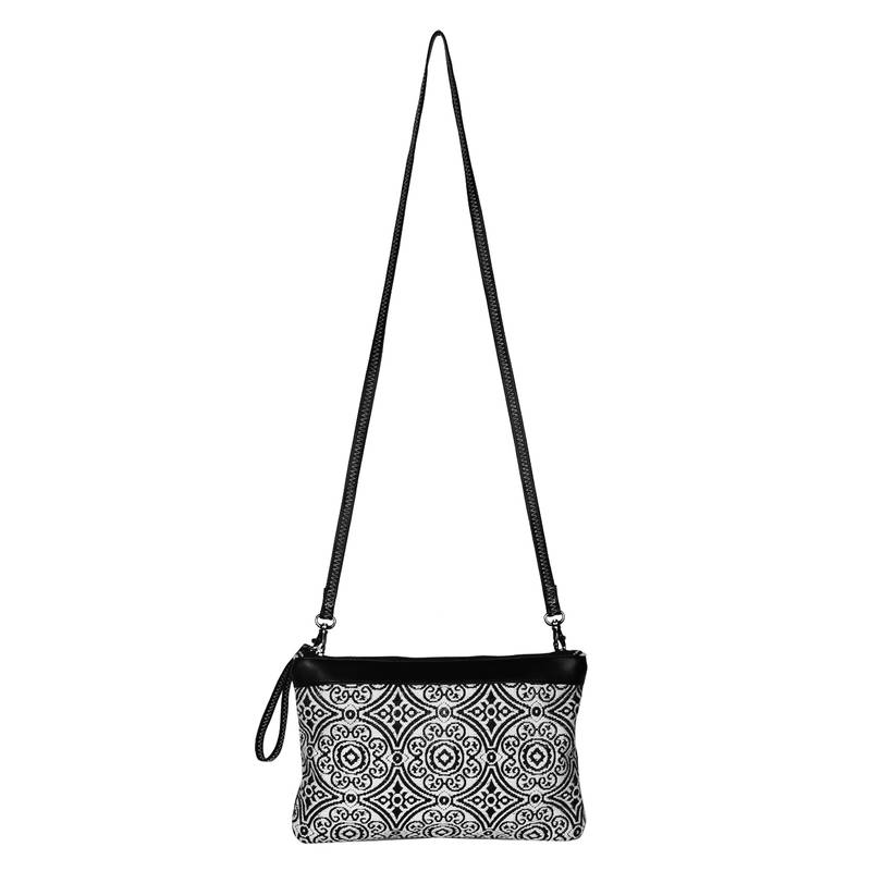 Typic White Jacquard Sling Bag