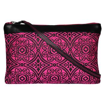 Typic Pink Jacquard Sling Bag 1
