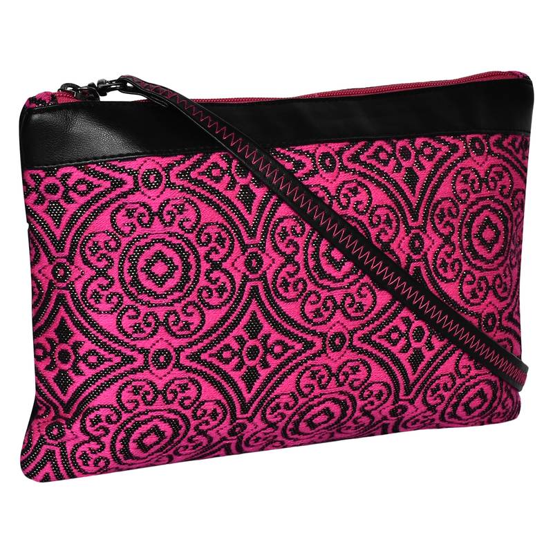 Typic Pink Jacquard Sling Bag