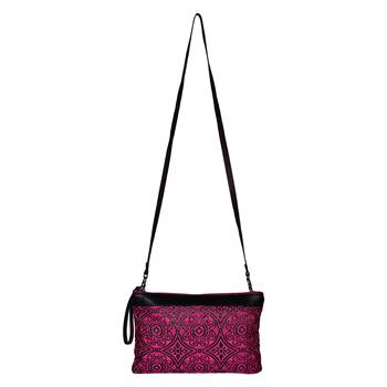 Typic Pink Jacquard Sling Bag 4