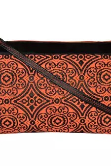 Typic Orange Jacquard Sling Bag