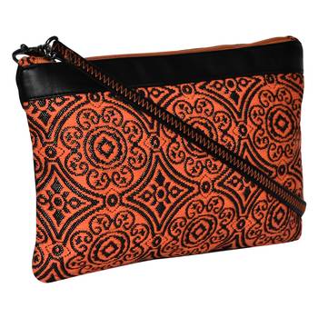 Typic Orange Jacquard Sling Bag 2