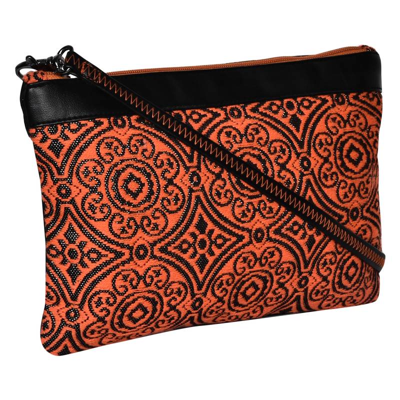 Typic Orange Jacquard Sling Bag