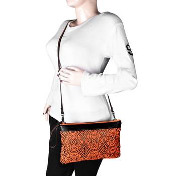 Typic Orange Jacquard Sling Bag 7