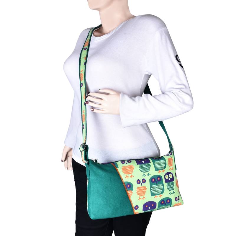 Strix Green Canvas Sling Bag