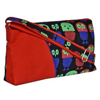 Strix Red Canvas Sling Bag 2