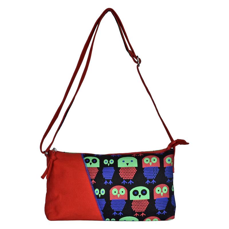 Strix Red Canvas Sling Bag