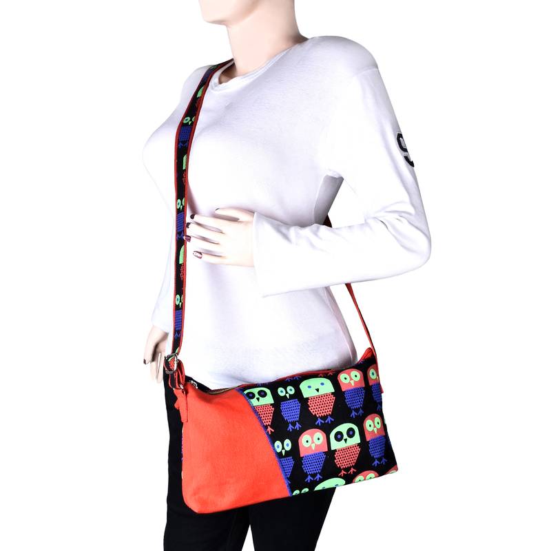 Strix Red Canvas Sling Bag