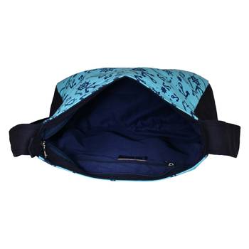 Florid Blue Canvas Sling Bag 6