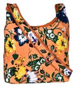 Flora Orange Canvas Sling Bag