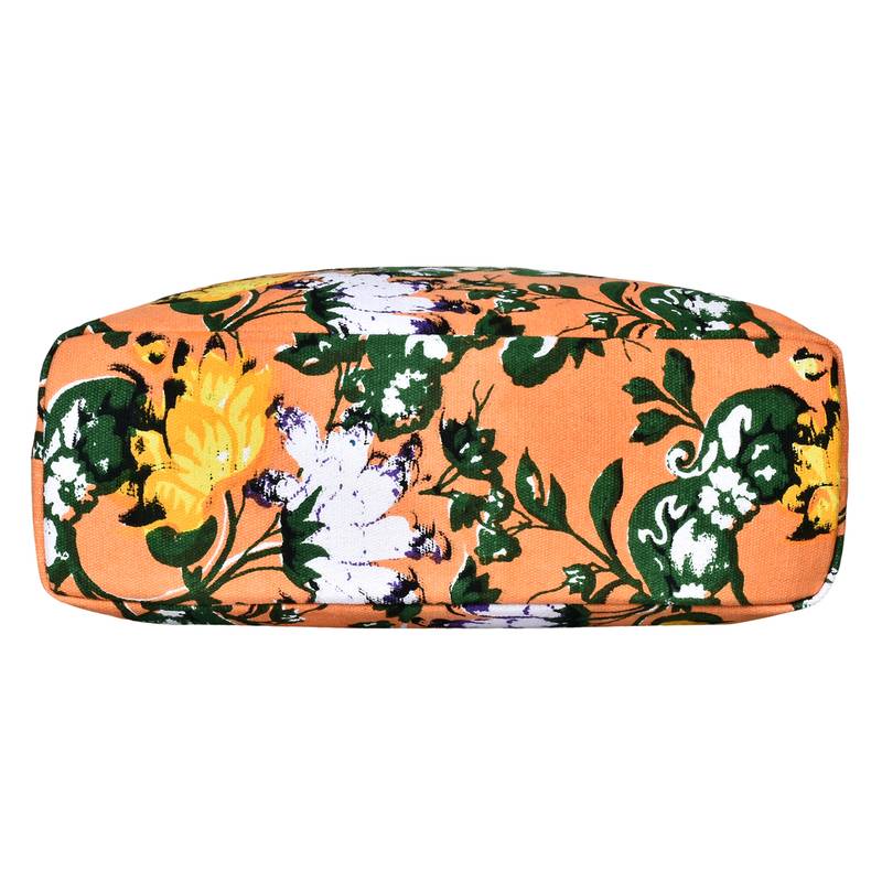 Flora Orange Canvas Sling Bag