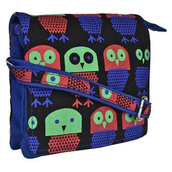 Strix Blue Canvas Sling Bag 2