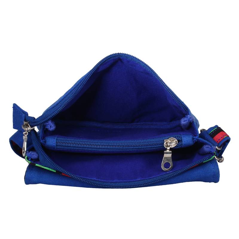 Strix Blue Canvas Sling Bag