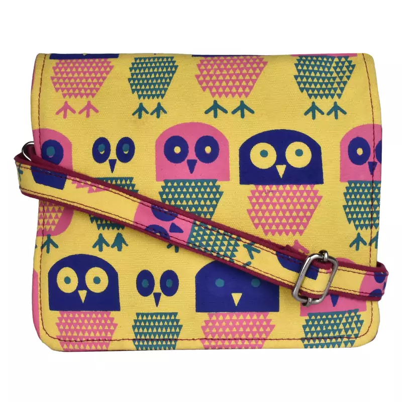 Strix Yellow Canvas Sling Bag