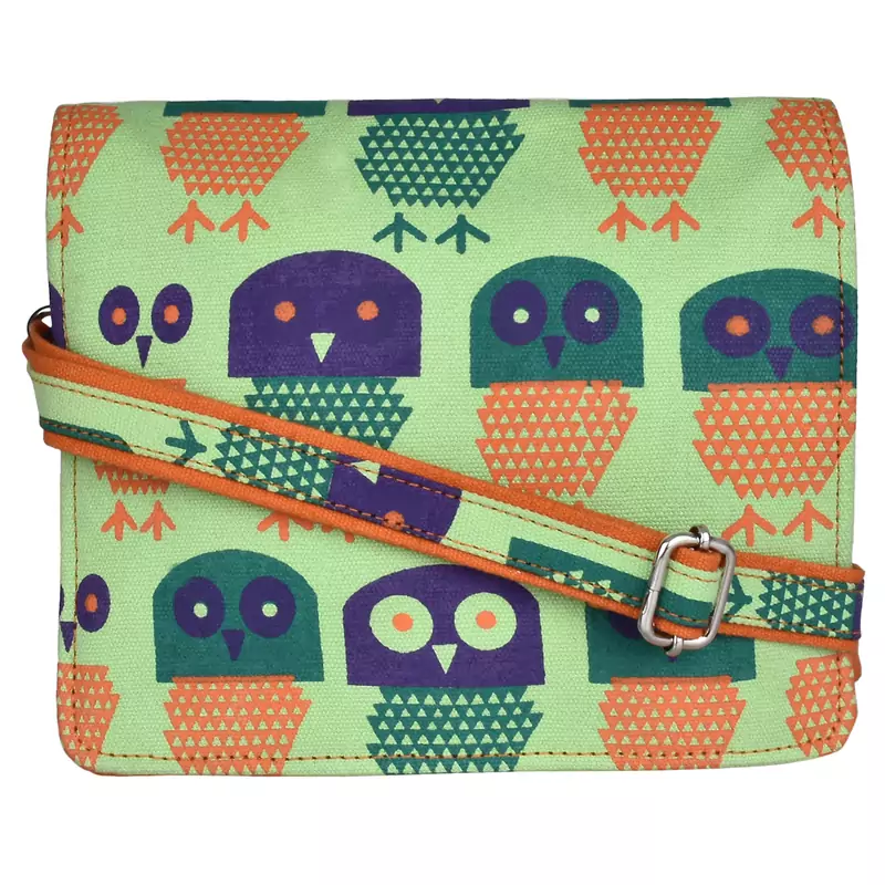 Strix Green Canvas Sling Bag