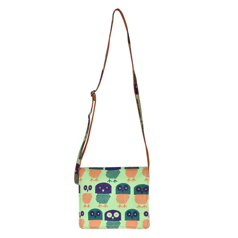 Strix Green Canvas Sling Bag