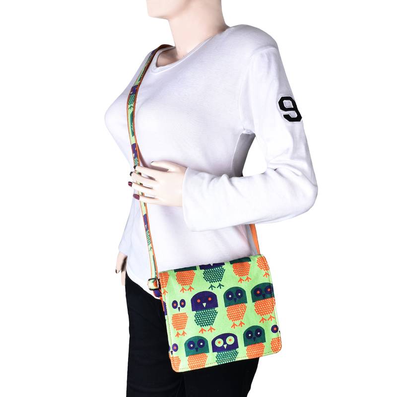 Strix Green Canvas Sling Bag