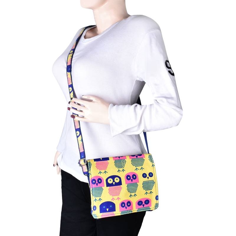 Strix Yellow Canvas Sling Bag