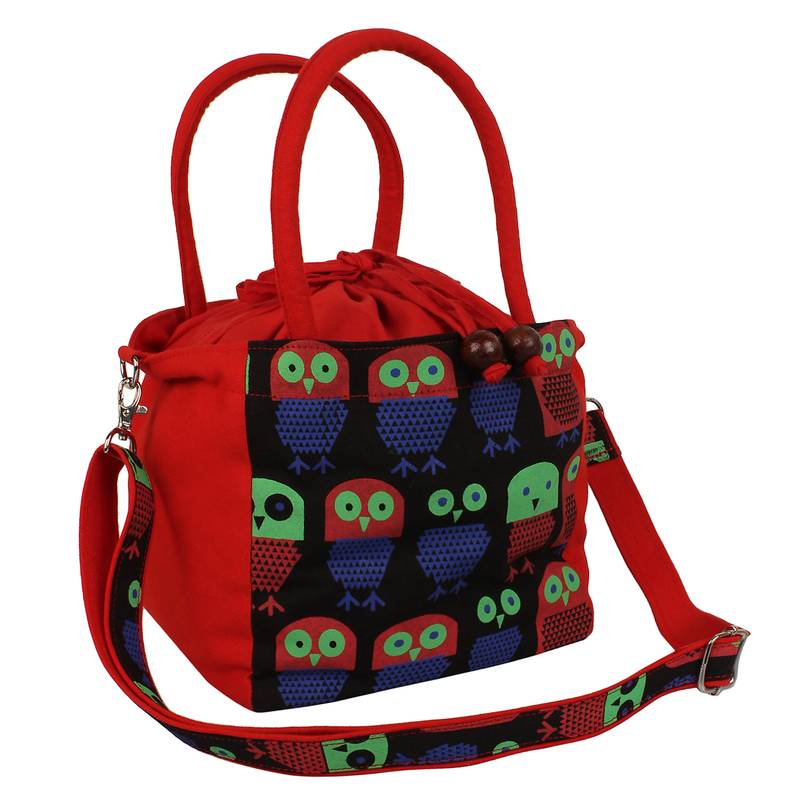 Strix Red Canvas Sling Bag