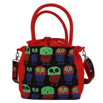 Strix Red Canvas Sling Bag 3