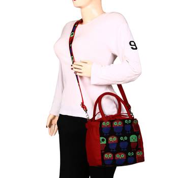 Strix Red Canvas Sling Bag 7
