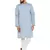 Blue woven pure cotton kurta-pajama
