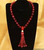 Embellished Ruby Quartz Necklace