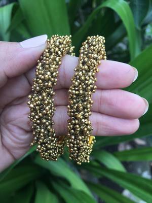 Gold plated Pearl bangles 4