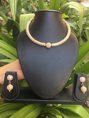 Gold Stone Necklace Sets 1