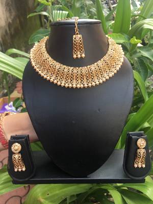 gold stone necklace sets 1