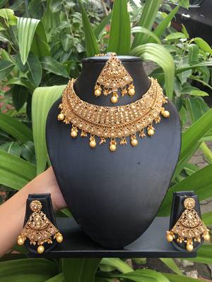 Gold Stone Necklace Sets 2