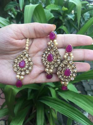 Red Kundan Necklace Sets 3