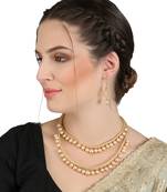 Gold Pearl Necklace Sets