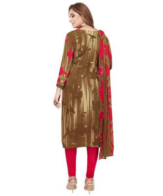 Combo Of 2 Synthetic Multicolor Printed Women's Salwar Suit Dress Material With Dupatta 3