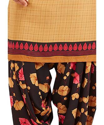 Combo Of 2 Synthetic Multicolor Printed Women's Salwar Suit Dress Material With Dupatta 4
