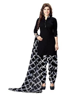 Combo Of 2 Synthetic Multicolor Printed Women's Salwar Suit Dress Material With Dupatta 5